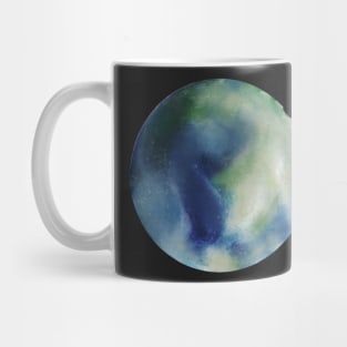 Earth planet watercolor Mug